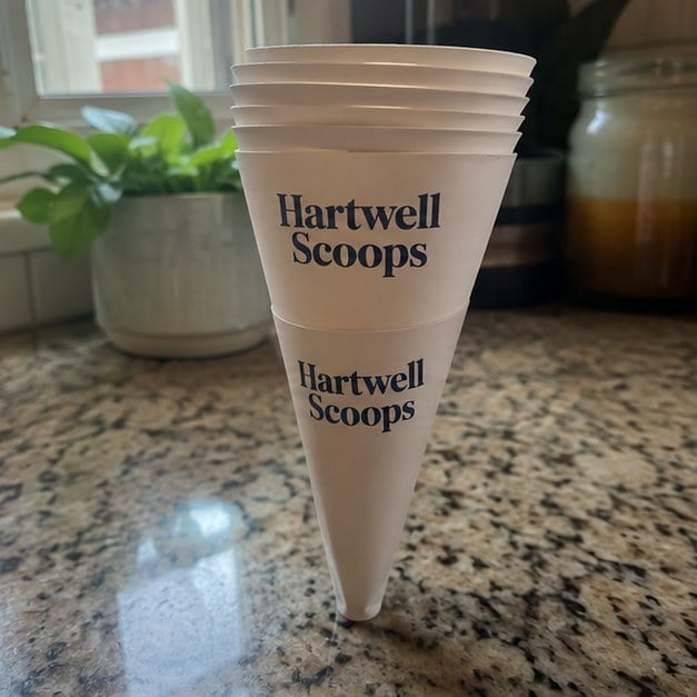 Custom cone sleeves — customer photo