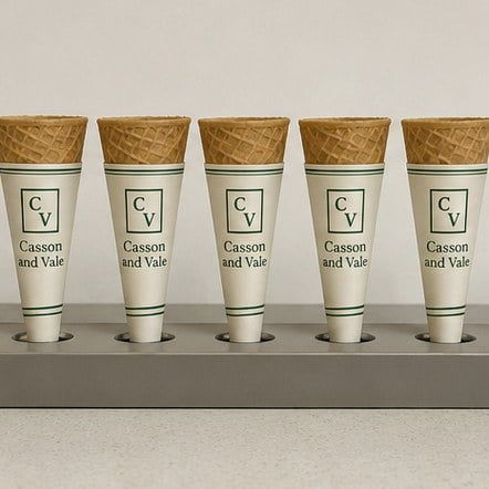 Customized cone sleeves for fry stands and street food