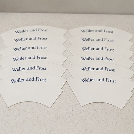 Customized cone sleeves for ice cream parlours and gelato shops