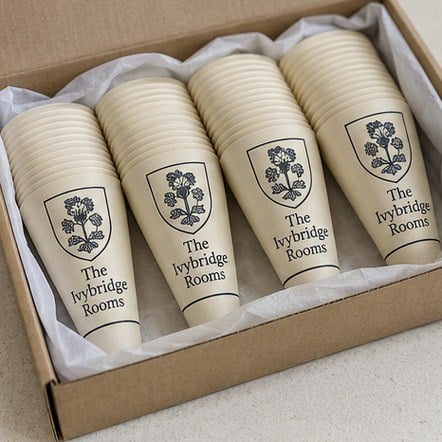 Customized cone sleeves for stadiums, fairs and festivals