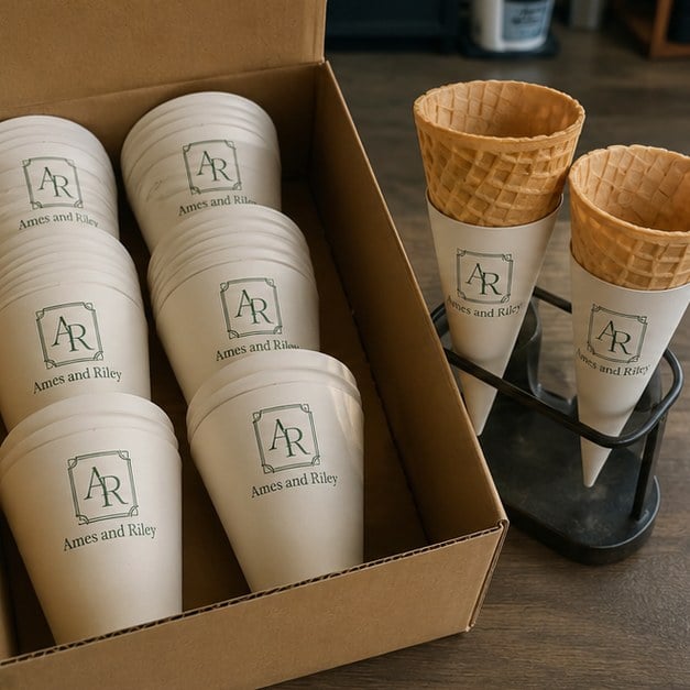 Personalized cone sleeves — customer photo