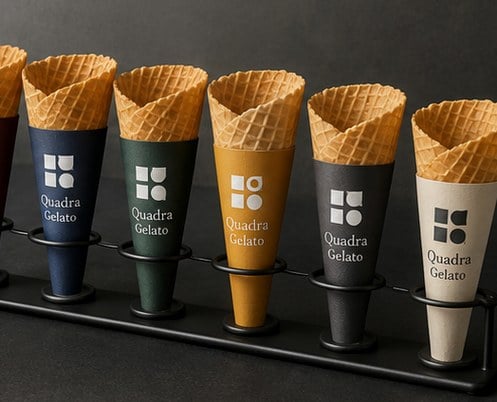 Promotional custom cone sleeves with company logo